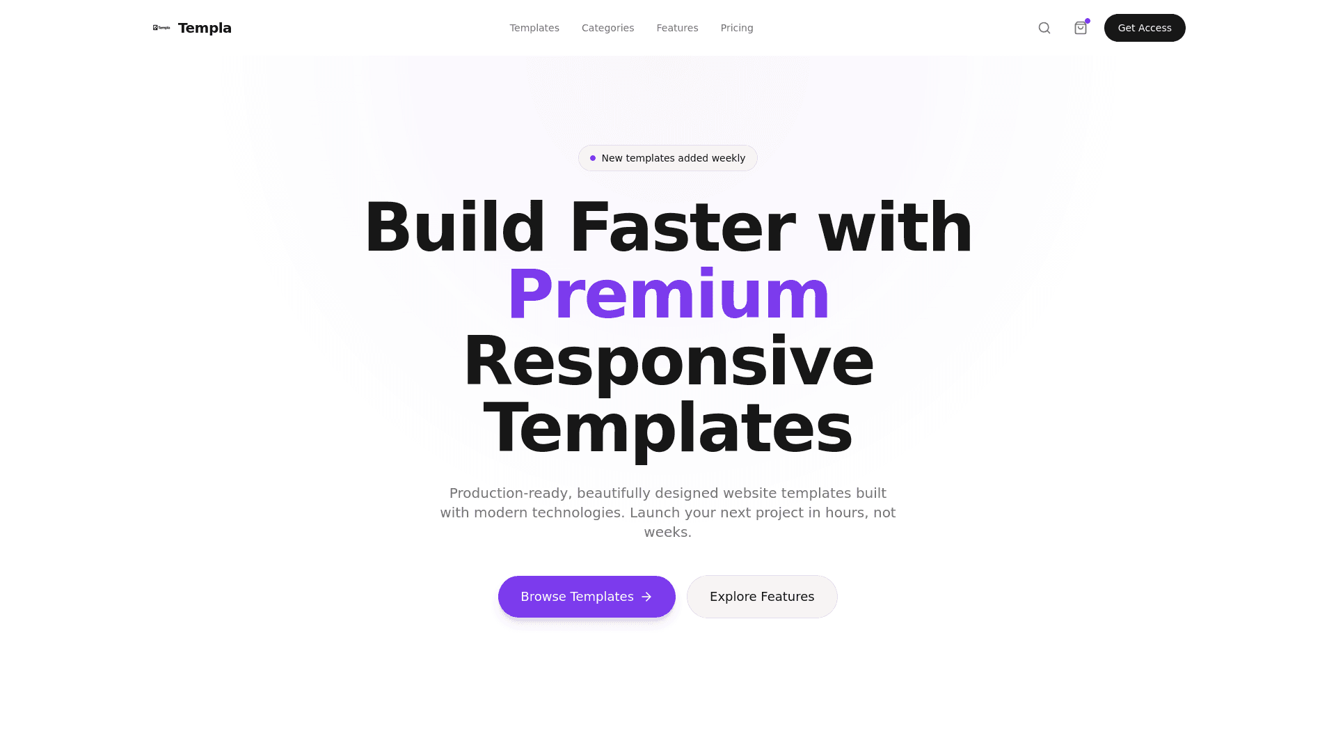 free clean responsive templates website template desktop preview screenshot