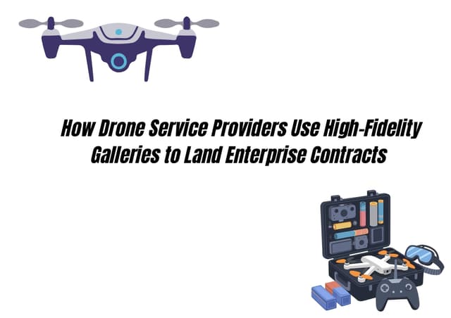 Come i fornitori di servizi drone utilizzano gallerie ad alta fedeltà per ottenere contratti aziendali
