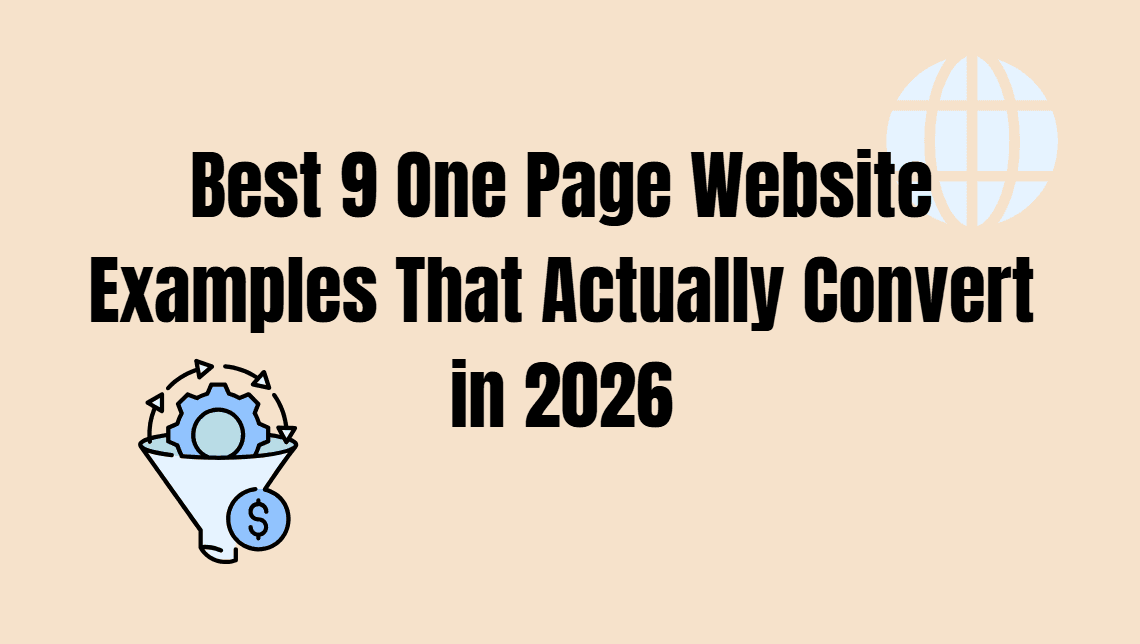 Mejores 9 ejemplos de sitios web de una sola página que realmente convierten en 2026