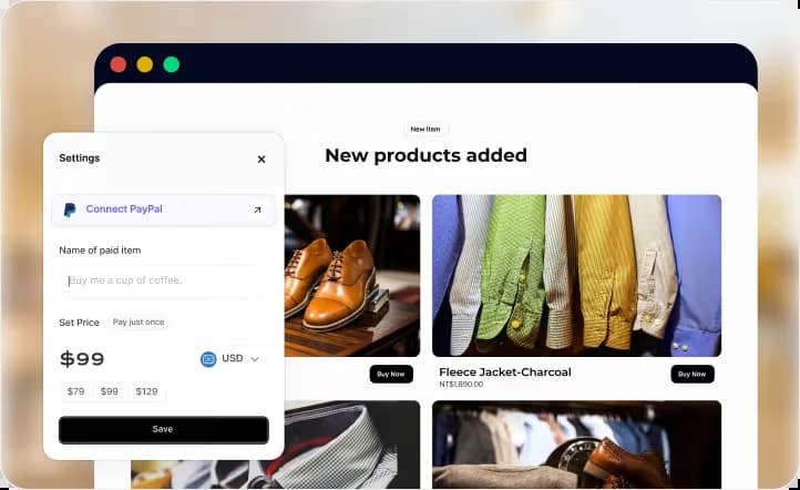 checkout workflow from woocommerce website built in Wegic