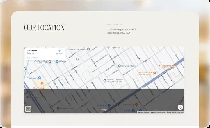  booking page from ai-generated woocommerce website in Wegic