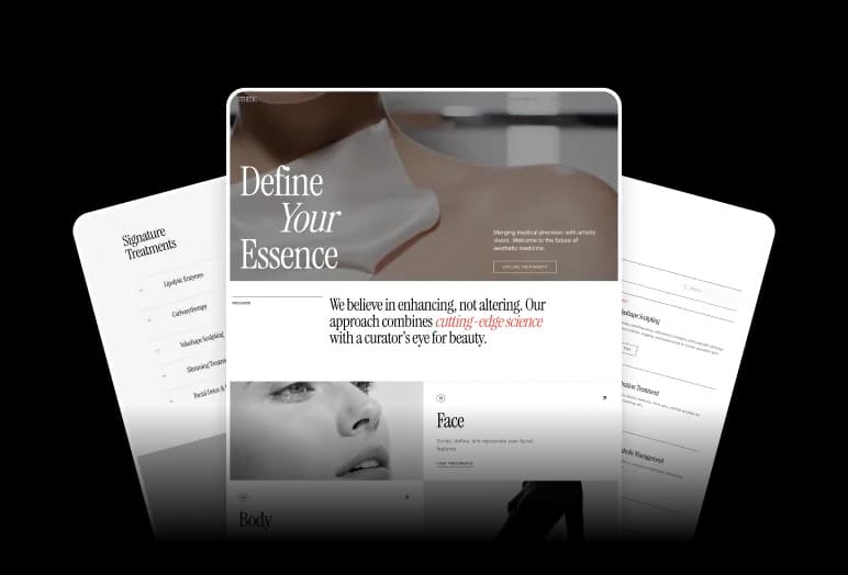 three visually stunning ai generated joomla website from Wegic AI