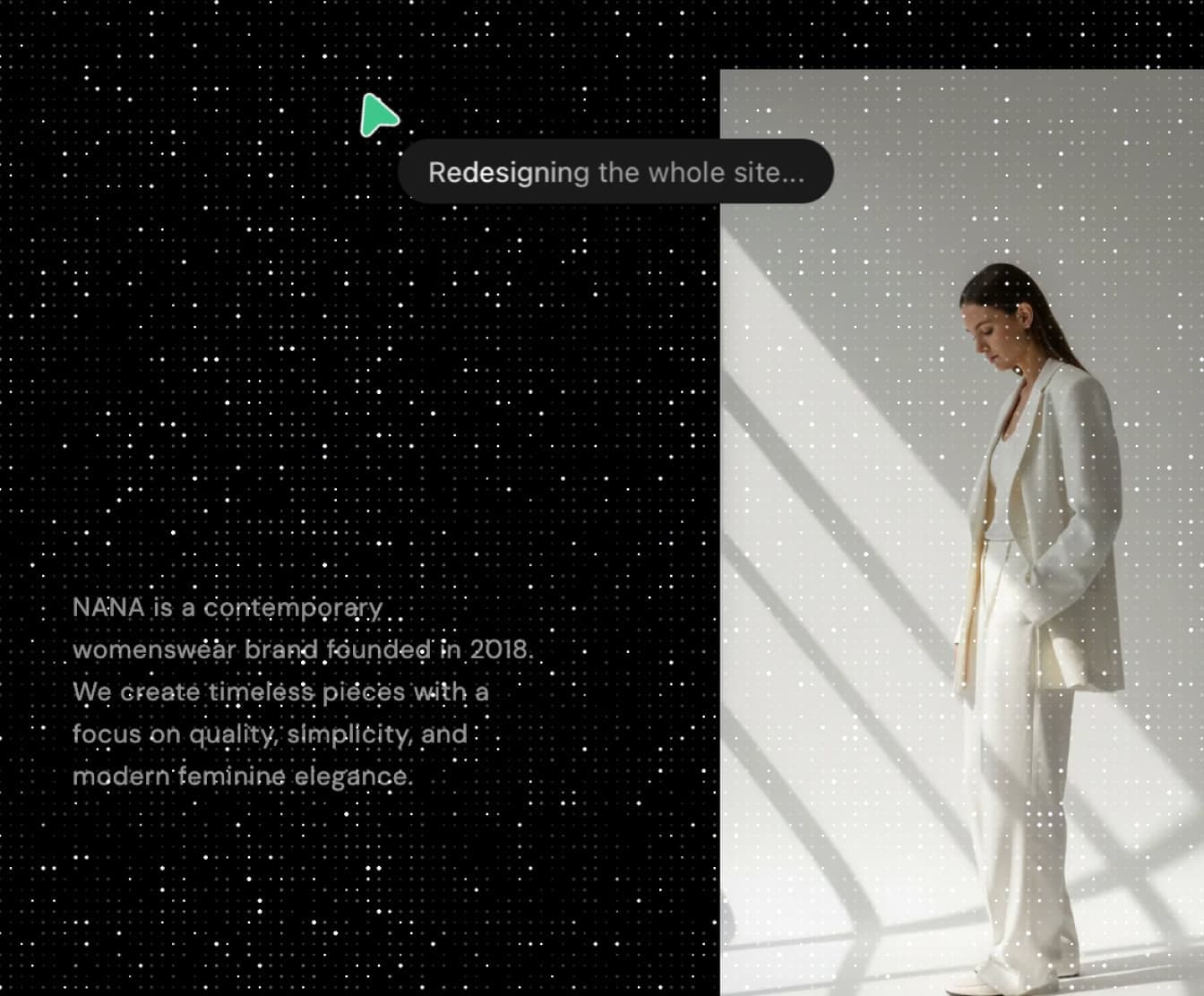 Wegic AI 引导查看并定制 AI 生成的网站