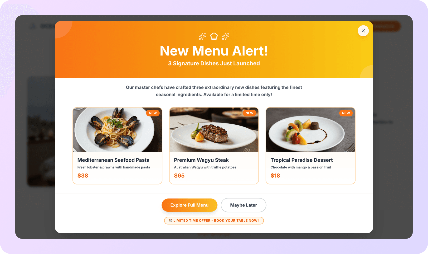 make a sanctuary website with popup notification in Wegic AI