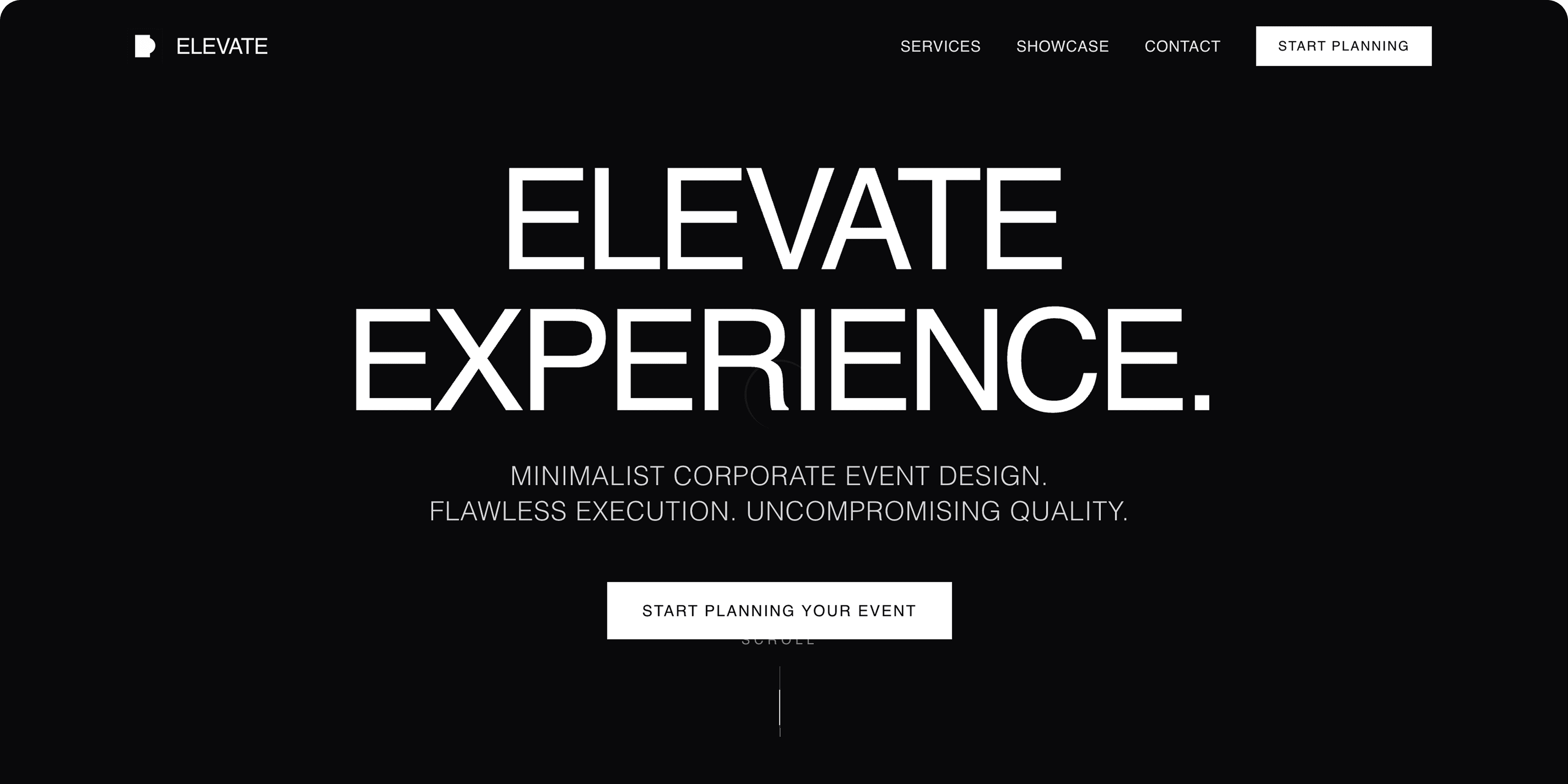 screenshot of the black company service website with cloud feature generated in Wegic AI website builder