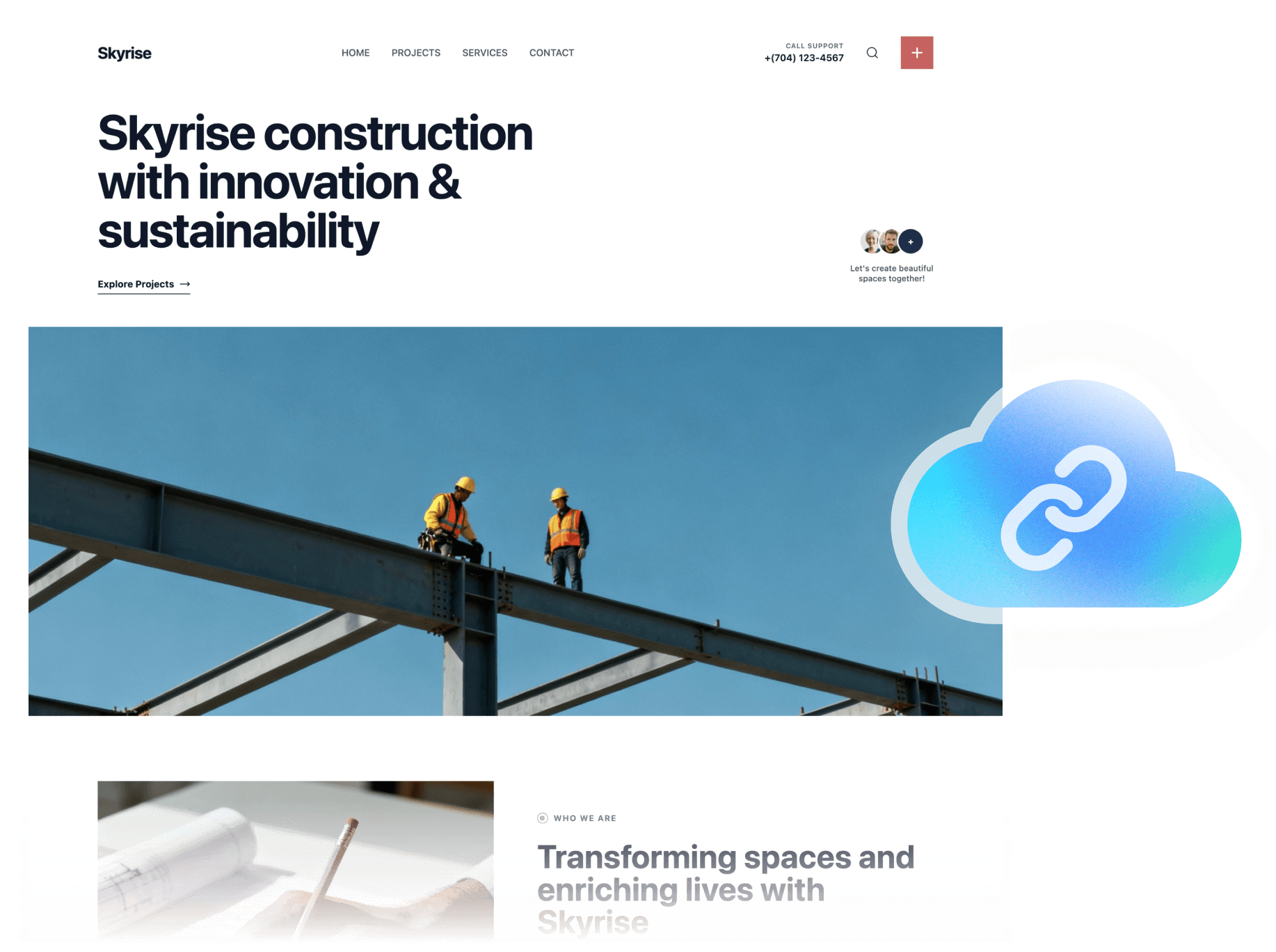 enable and connect website with cloud feature in Wegic AI