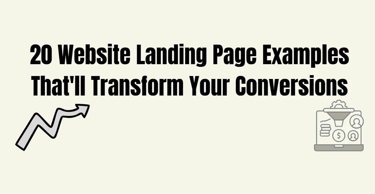 20 Exemples de Pages de Destination de Site Web qui Transformeront Vos Conversions