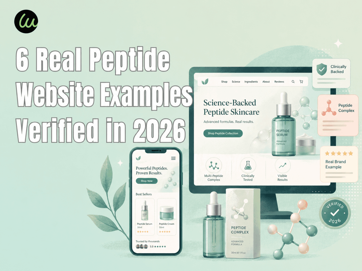 6 Exemplos Reais de Sites de Peptídeos Verificados em 2026 (E as Linhas de Conformidade que Você Não Pode Cruzar)