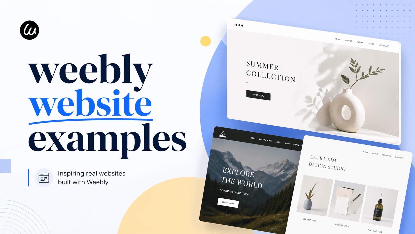 Weebly 網站範例— 2026 年實際存活的網站