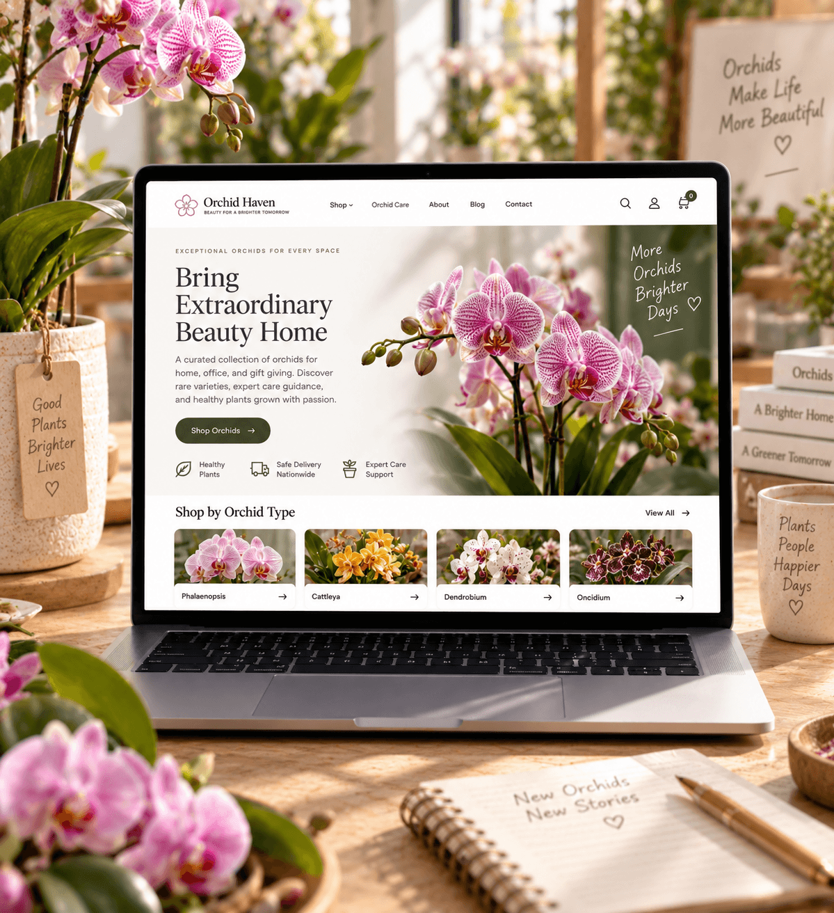 ai generated orchid website