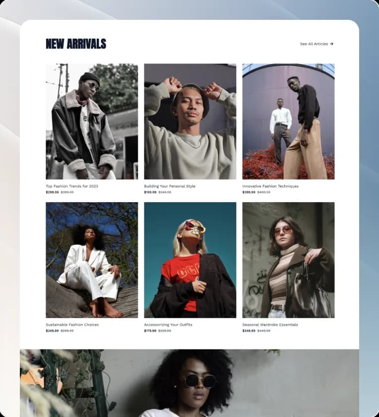 ecommerce online store website create in Wegic ai website builder