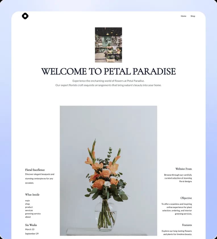 business website made in Wegic ai website builder