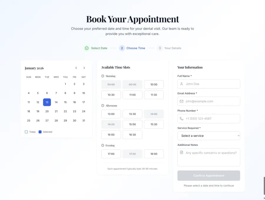 ask Wegic to add a booking system on the AI-generated website