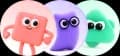 profile pictures of the three ai assistants from wegic ai
