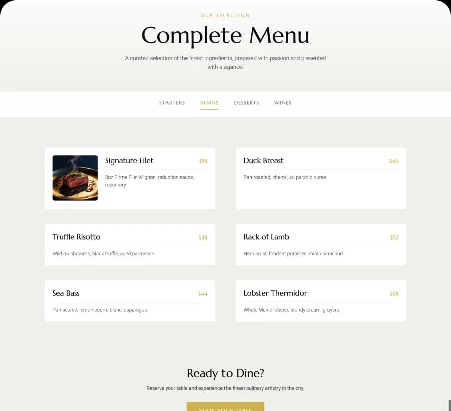 Ecommerce product grid displaying promotions, stock status, and pricing information