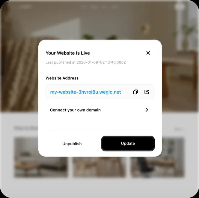 use the AI-generated website with functional search bar to boost revenue