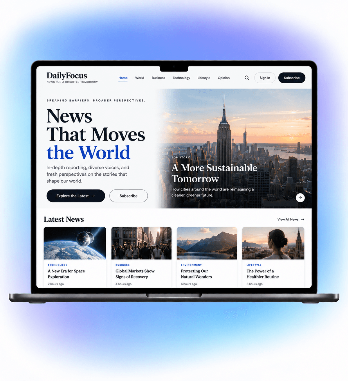 ai generated news website from wegic ai