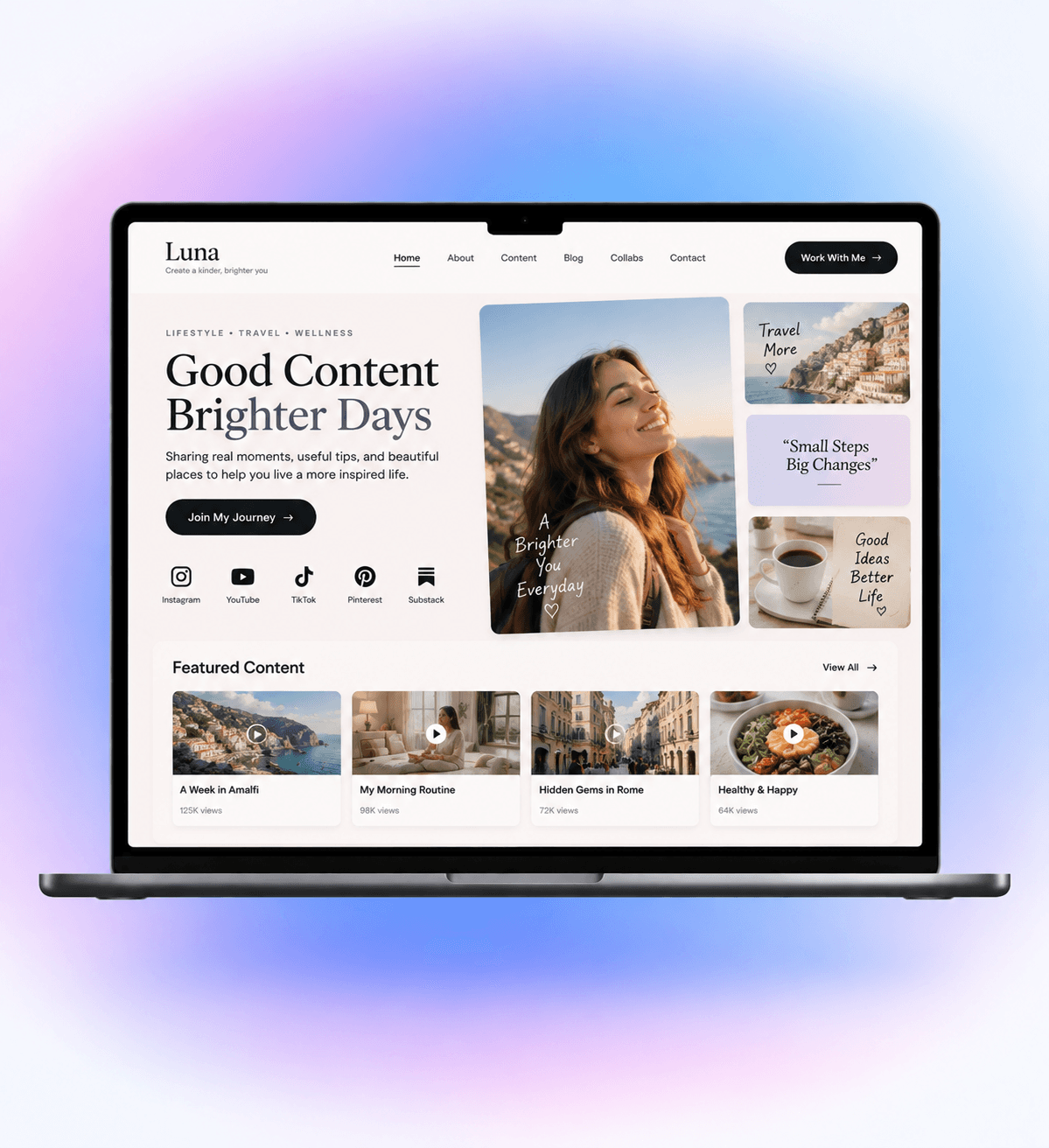 ai generated social media website from wegic ai