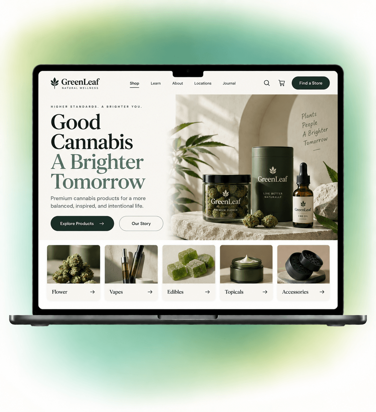 ai generated cannabis website