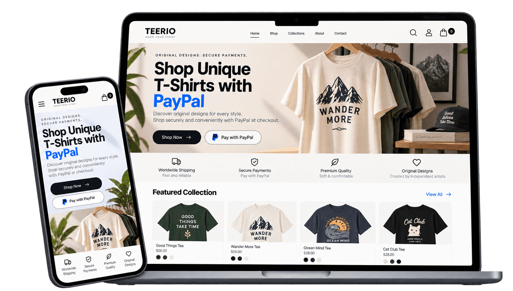 ai generated payment website from wegic ai