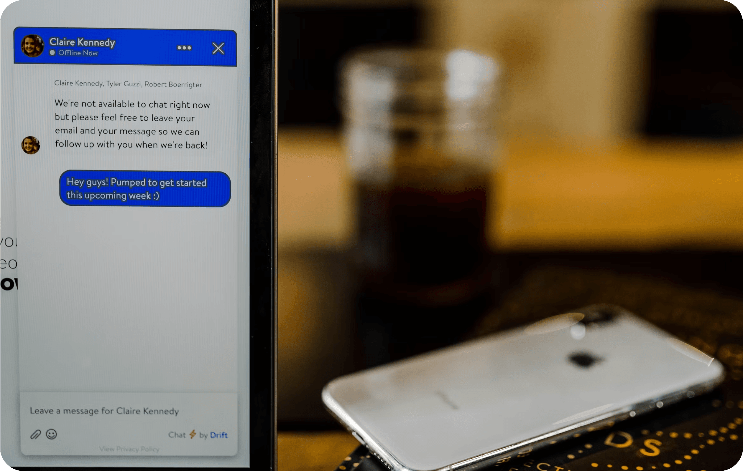 chatinterface met klanten op WhatsApp