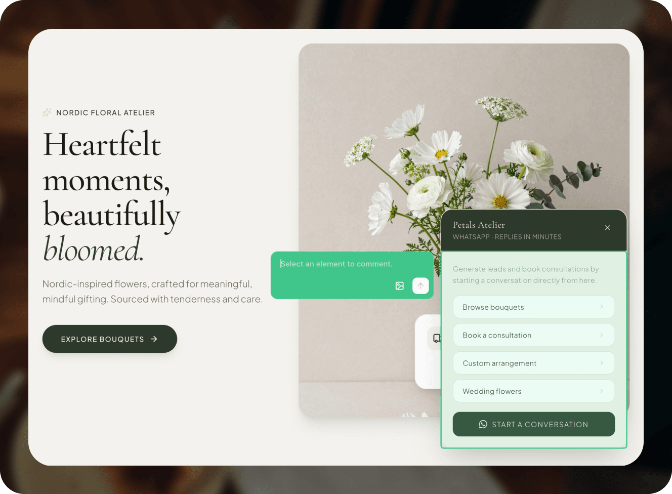 customize and refine the website generated in Wegic